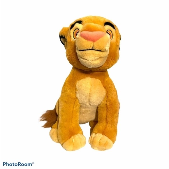 Vintage Disney Store Plush Simba Authentic Original 14” Stuffed Animal Lion - Picture 1 of 11